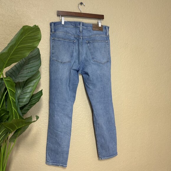 Madewell Mens Athletic Slim Authentic Flex Jeans Bleecker Wash Size 35/32 - Picture 7 of 7